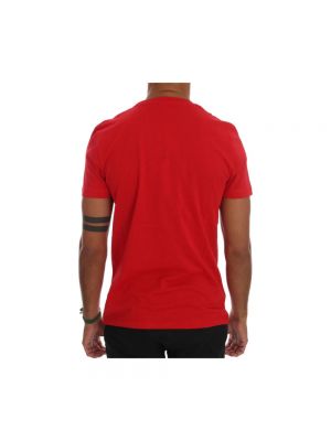 Camiseta de algodón Frankie Morello rojo