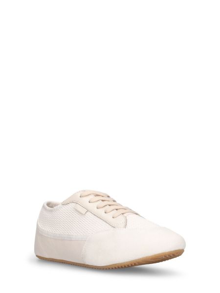 Sneakers in pelle scamosciata The Row bianco