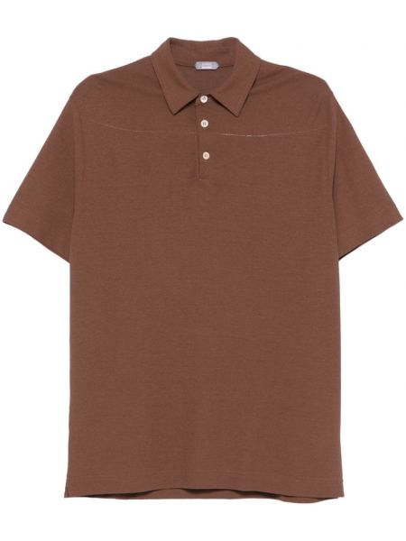 Poloshirt Zanone brun