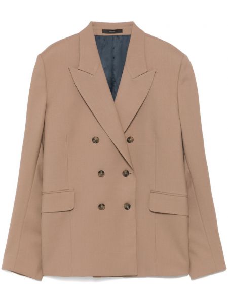 Dobbeltradet blazer Paul Smith brun