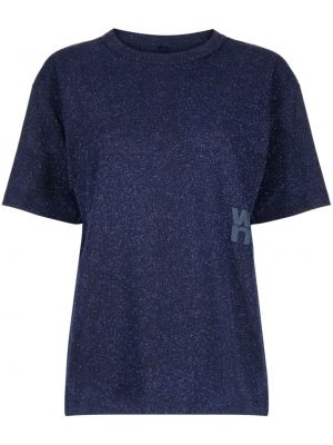 Jersey t-shirt Alexander Wang blau
