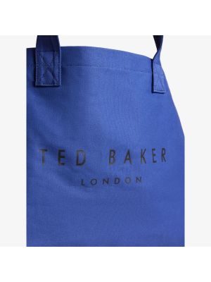 Хлопковая сумка Ted Baker синяя