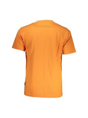 Camiseta de algodón Napapijri naranja