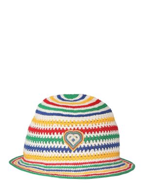 Pruhovaná bavlnená čiapka Casablanca