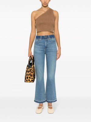 High waist bootcut jeans ausgestellt Veronica Beard blau