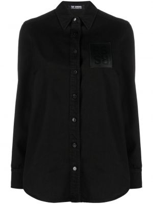 Bavlnená košeľa Raf Simons čierna