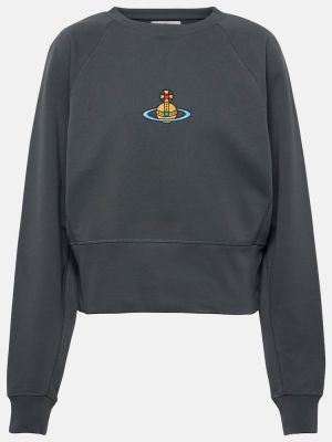 Jersey sweatshirt aus baumwoll Vivienne Westwood grau