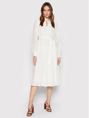 Robe large Selected Femme blanc