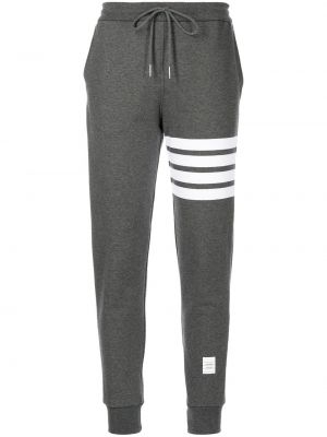 Pruhované sportovní kalhoty Thom Browne šedé