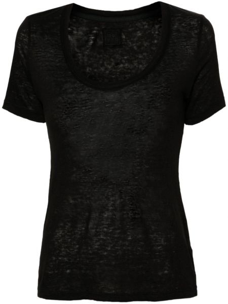 Lněné tričko 120% Lino černé