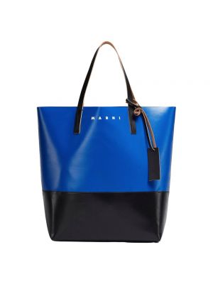 Shopper handtasche mit taschen Marni blau