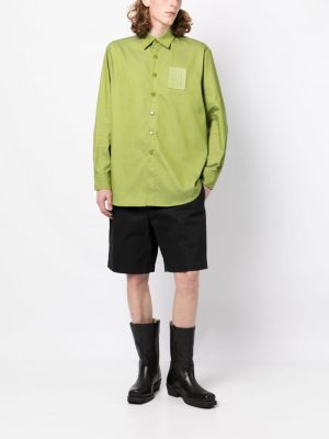 Bavlněná košile Raf Simons zelená