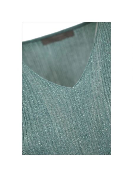 Exterior jersey con escote v de tela jersey D.exterior verde