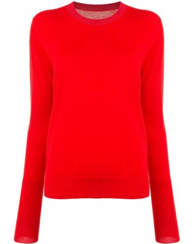 Jersey de tela jersey de cuello redondo Proenza Schouler rojo