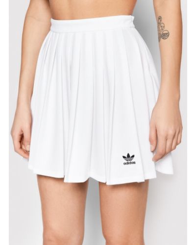 Plisované sukně Adidas bílé