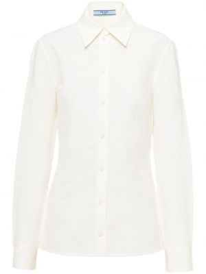 Marškiniai su sagomis Prada balta
