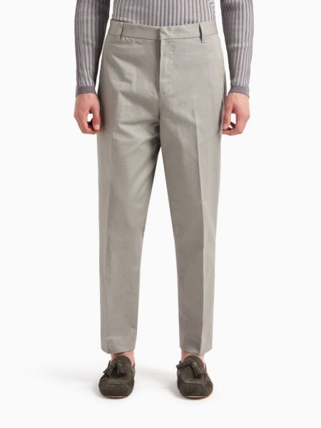 Pantalon slim Emporio Armani gris