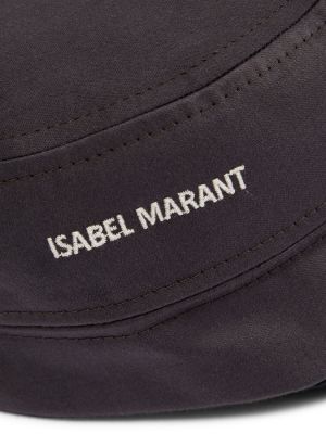 Памучна шапка с козирки Isabel Marant черно