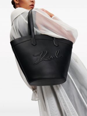 Leder shopper handtasche Karl Lagerfeld