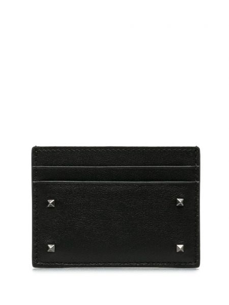 Kožená peňaženka Valentino Garavani Pre-owned čierna