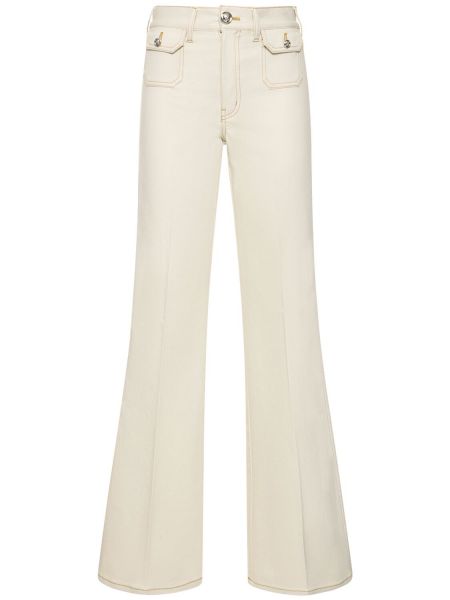 Pantalones de algodón bootcut Giambattista Valli