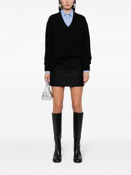 Pullover mit v-ausschnitt Modes Garments schwarz