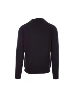 Sweter z wełny merino Roberto Collina niebieski