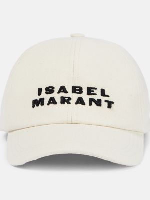 Памучна шапка с козирки Isabel Marant бежово