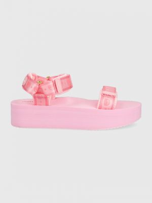 Sandale cu platformă Chiara Ferragni roz