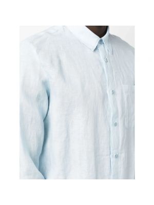 Camisa de lino A.p.c. azul