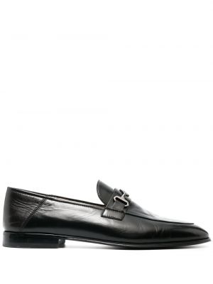 Pantofi loafer din piele Roberto Cavalli negru