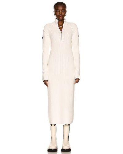 Sukienka długa z długimi rękawami Moncler Genius, biały