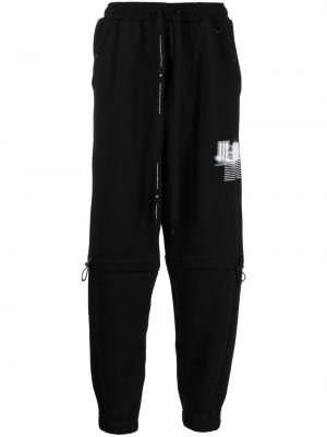 Spodnie sportowe z nadrukiem Niløs czarne