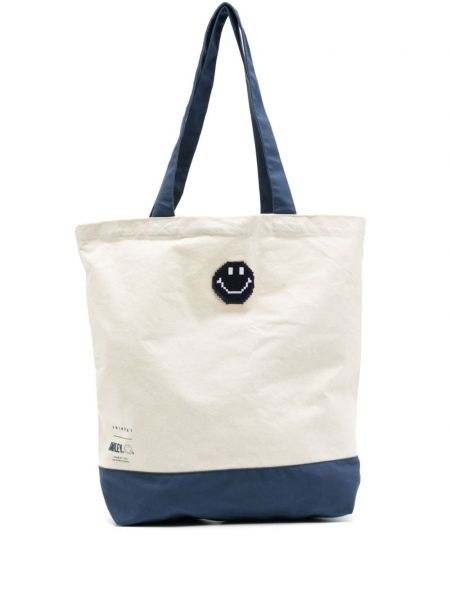 Βαμβακερή τσάντα shopper Joshua Sanders μπλε
