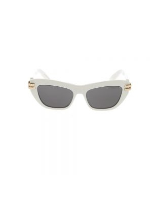 Białe okulary przeciwsłoneczne Dior