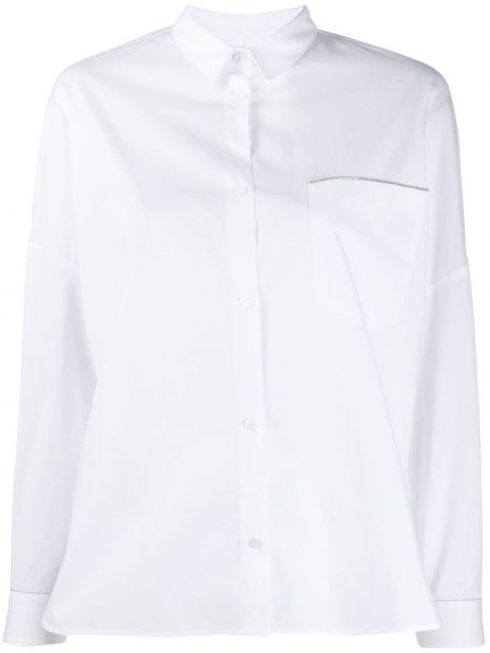 Camisa slim fit Peserico blanco