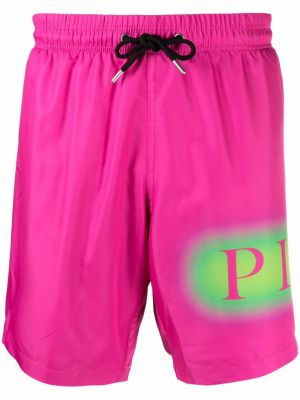 Trykt shorts Philipp Plein rosa