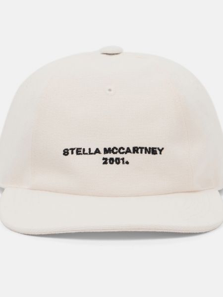 Șapcă cu broderie Stella Mccartney alb