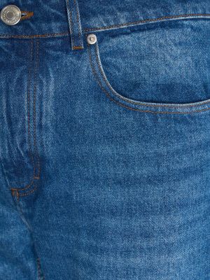 Jeans di cotone Ami Paris blu