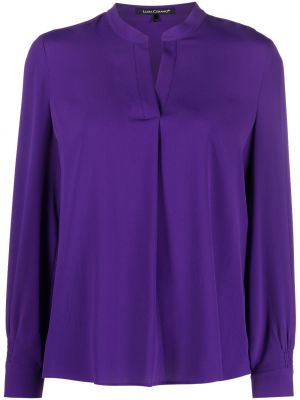 Bluză cu decolteu în v Luisa Cerano violet