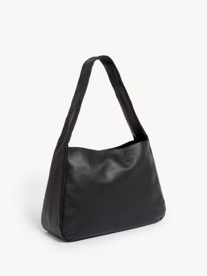 Кожаная сумка через плечо Marks & Spencer черная