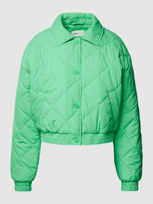 Pikowana kurtka jeansowa Tom Tailor Denim zielona