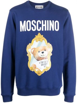 Trykt sweatshirt Moschino blå