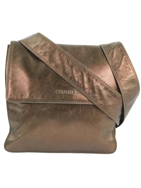 Torba na ramię skórzana retro Chanel Vintage brązowa