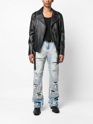 Distressed straight jeans Who Decides War