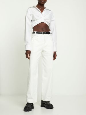 Jeans en coton Alexander Wang blanc