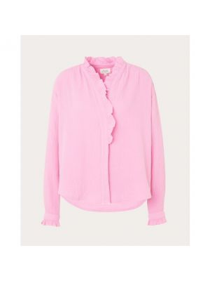 Camisa de algodón Hartford rosa