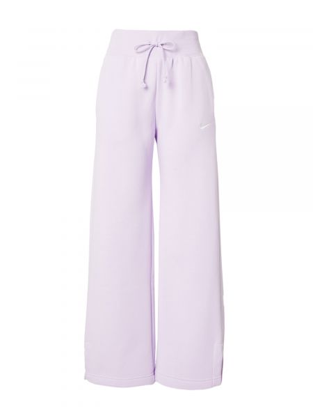 Флийс широки панталони тип „марлен“ Nike бяло