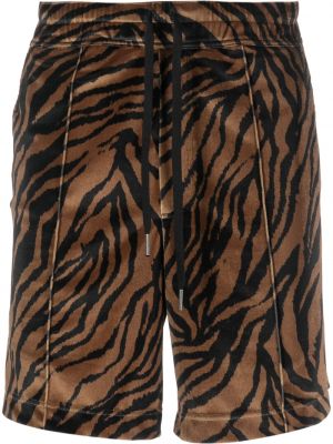 Pantaloni scurți din bumbac cu imagine cu model zebră Tom Ford