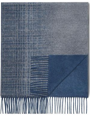 Bufanda de seda de punto Ermenegildo Zegna azul